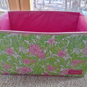 "Chum Basket" Pattern Storage Basket by Lilly Pulitzer.